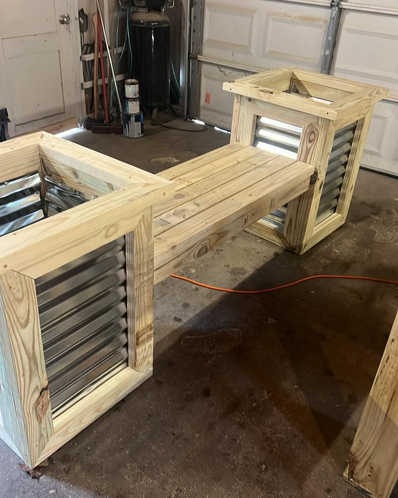 Vertical Garden Planter - Park Bench