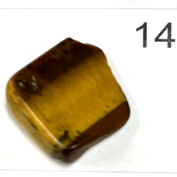 Tiger's Eye Chips. Tumbled and polished. 1401-14