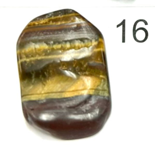 Tiger's Eye Chips. Tumbled and polished. 1401-16