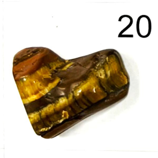 Tiger's Eye Chips. Tumbled and polished. 1401-20