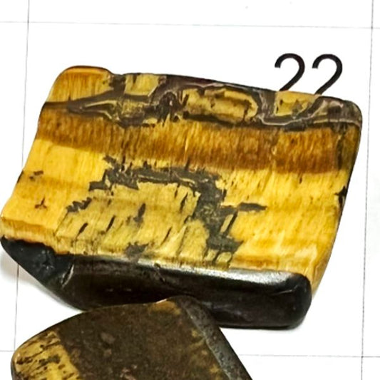 Tiger's Eye Chips. Tumbled and polished. 1401-22