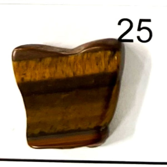 Tiger's Eye Chips. Tumbled and polished. 1401-25