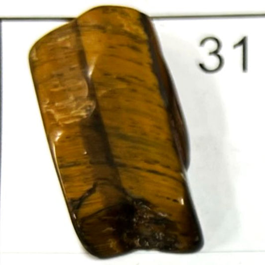 Tiger's Eye Chips. Tumbled and polished. 1401-31
