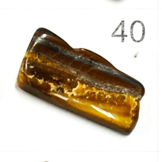 Tiger's Eye Chips. Tumbled and polished. 1401-40