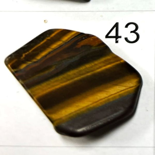 Tiger's Eye Chips. Tumbled and polished. 1401-43