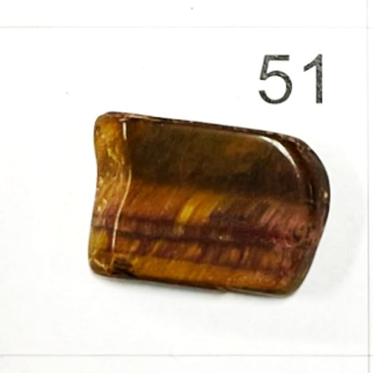 Tiger's Eye Chips. Tumbled and polished. 1401-51