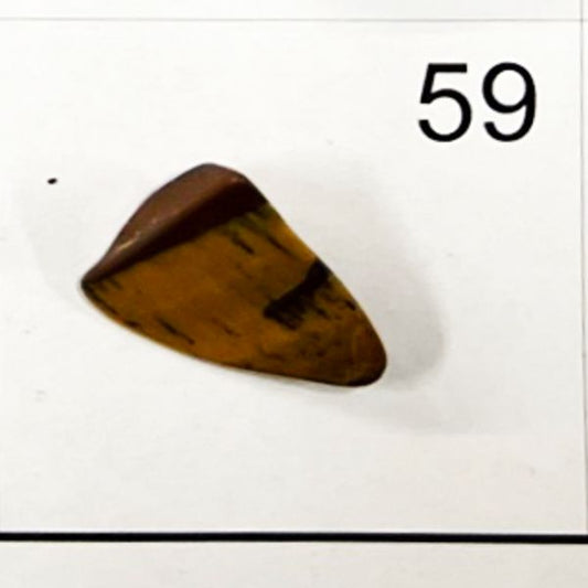 Tiger's Eye Chips. Tumbled and polished. 1401-59