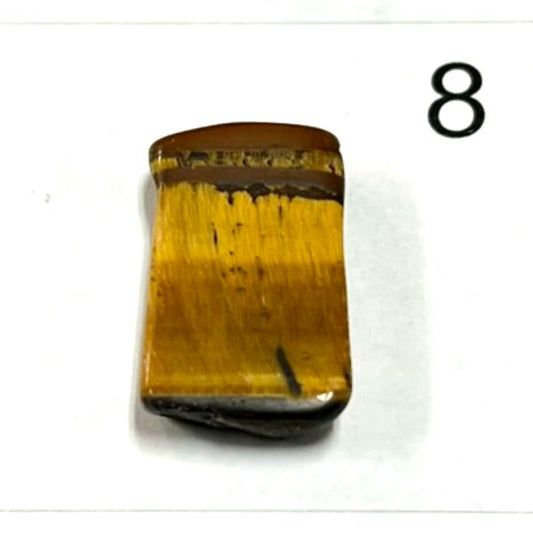 Tiger's Eye Chips. Tumbled and polished. 1401-8