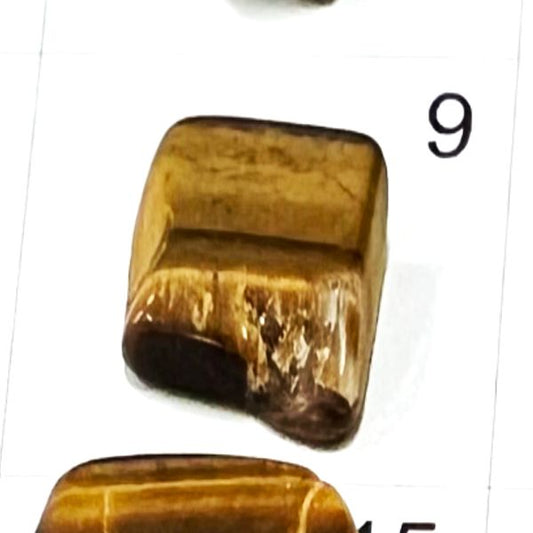 Tiger's Eye Chips. Tumbled and polished. 1401-9