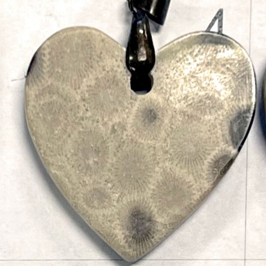 Petoskey Stone Heart Pendant 4006-4