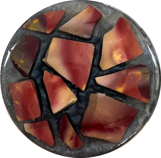 Mookaite and Epoxy Medallion