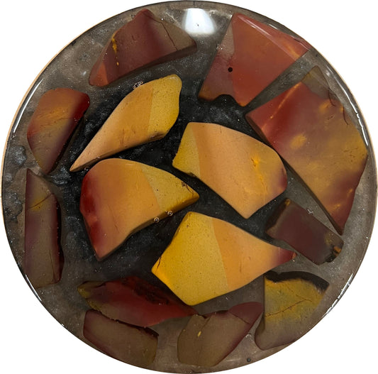 Mookaite and Epoxy Medallion